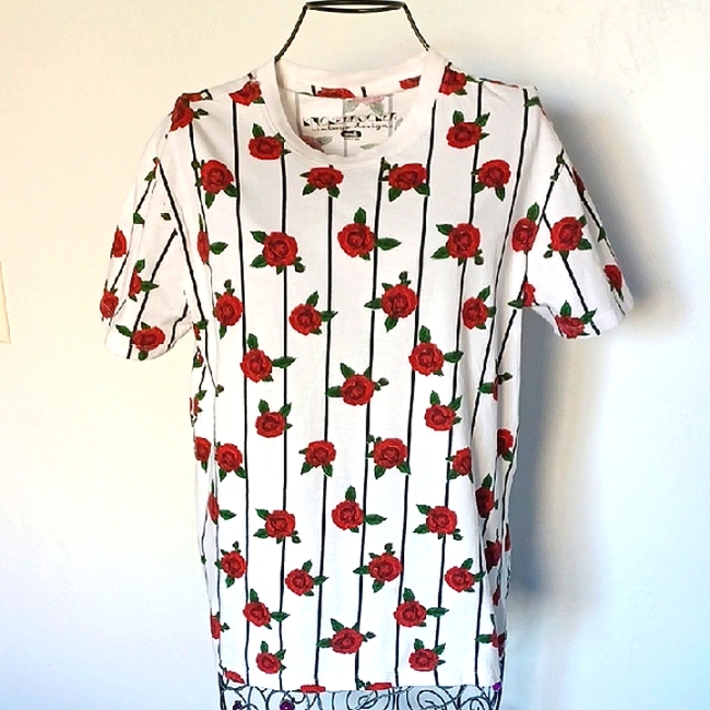 Knickerbocker Rose Print Graphic Tee